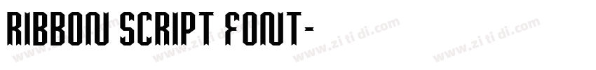 ribbon script font字体转换